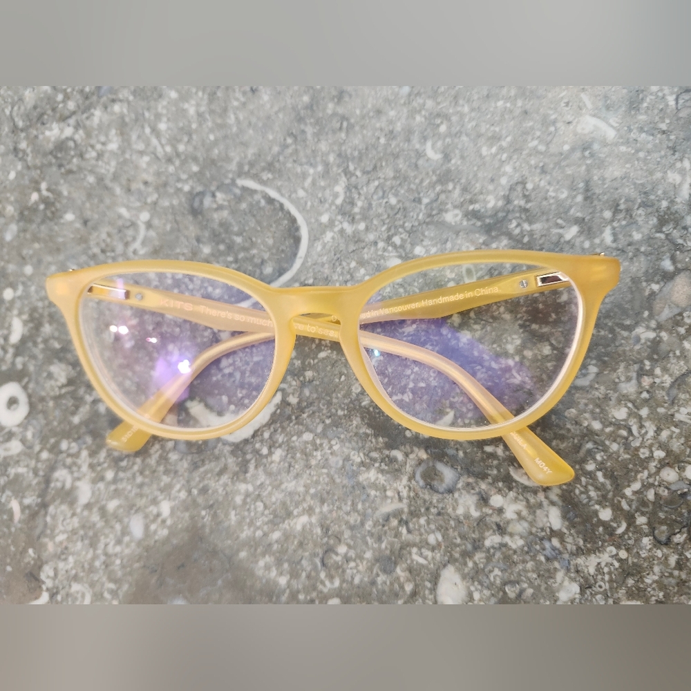 Kits Yellow Cat-Eye Women's Reading Glasses
